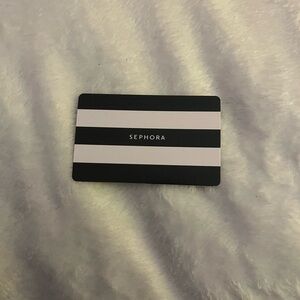 Sephora Striped Black and White Card
